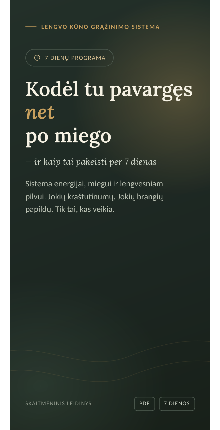Knygos „Kodėl tu pavargęs net po miego“ viršelis