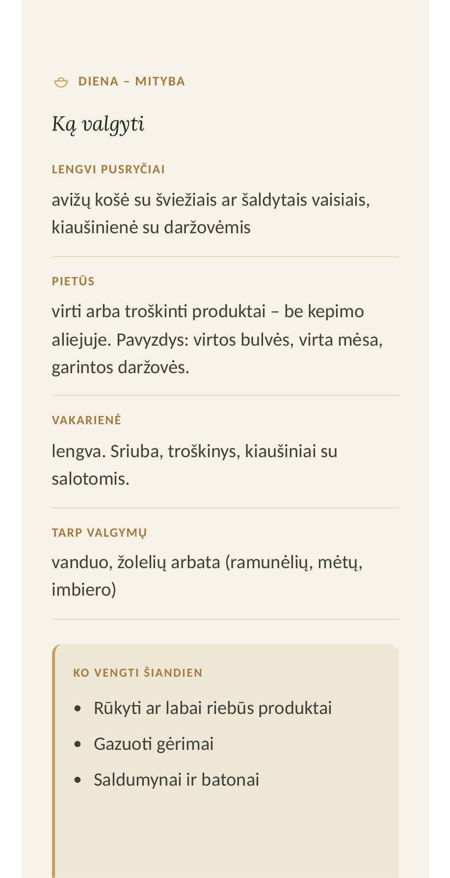 Mitybos gairių puslapis
